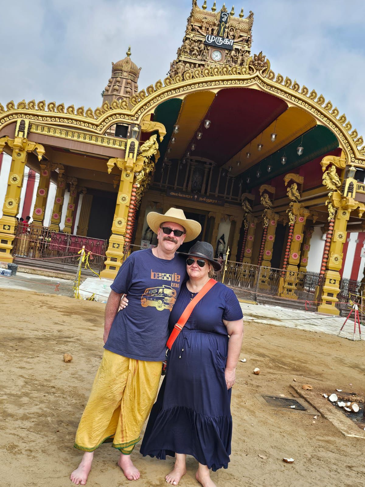 Happy tourist SSP TukTuk Jaffna